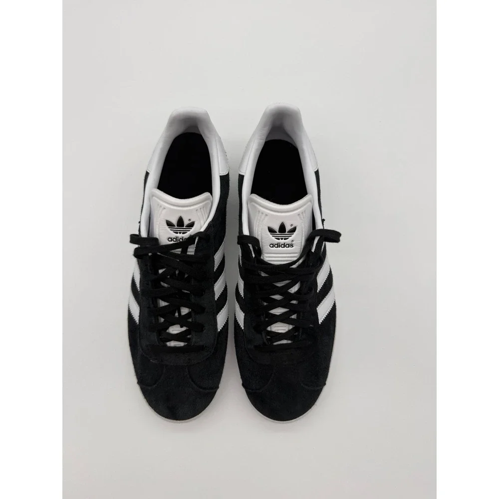 Adidas Originals Gazelle Black White Suede Sneakers Men's Size 9 EUC New Insoles